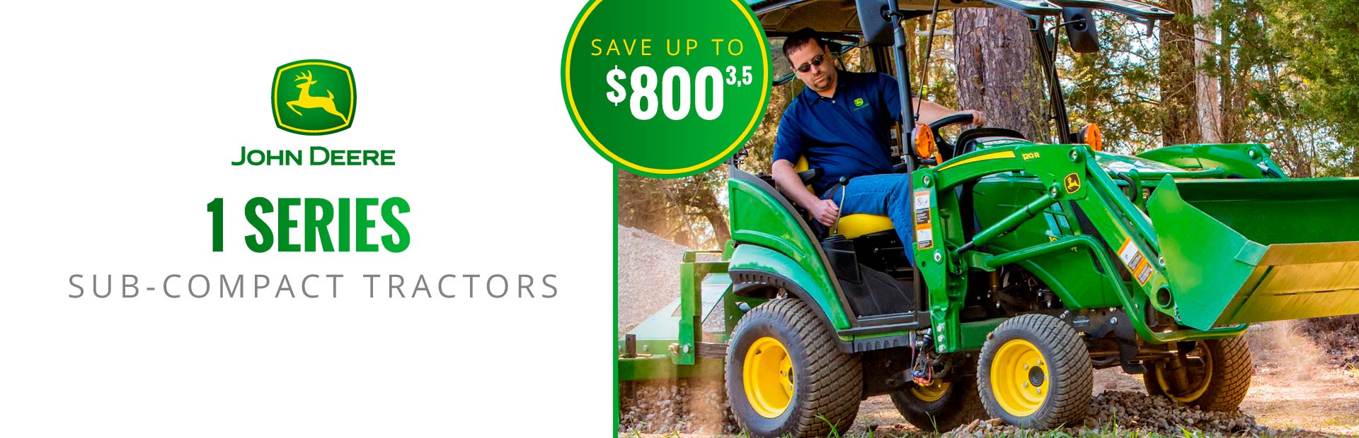 John Deere: 1 Series Sub-Compact Tractors